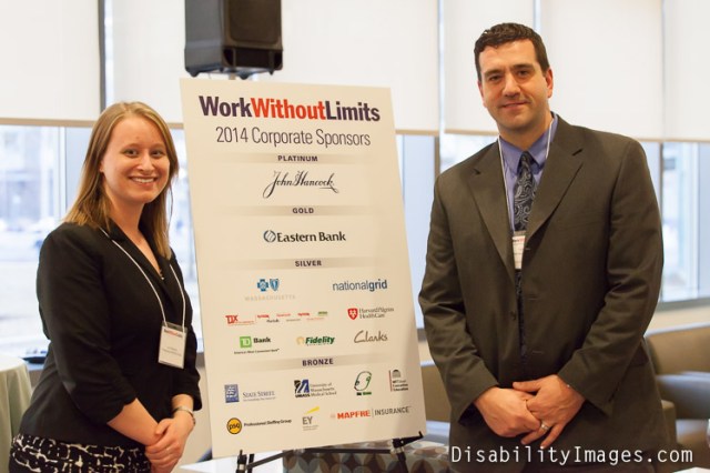 Sean Pulera and Jennifer Shepherd, PSG Onsite Staffing Managers at BCBS, attend 2014 Work Without Limits FriendsRaiser